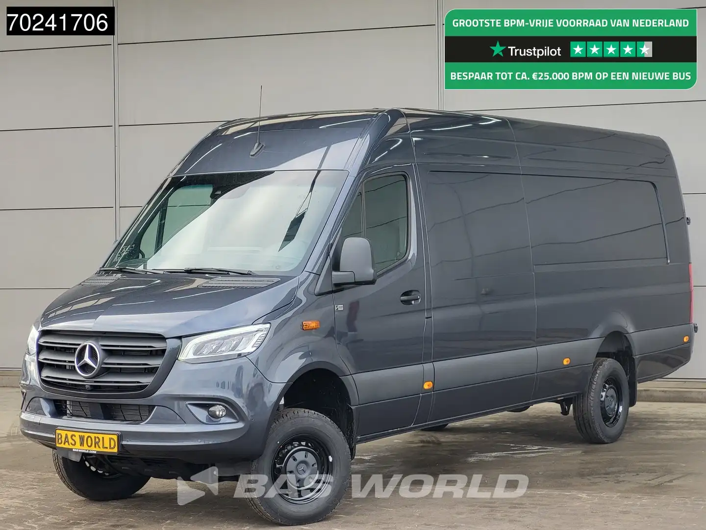 Mercedes-Benz Sprinter 319 CDI Automaat 4x4 L4H2 XXL LED Navi 360Camera 4 Šedá - 1