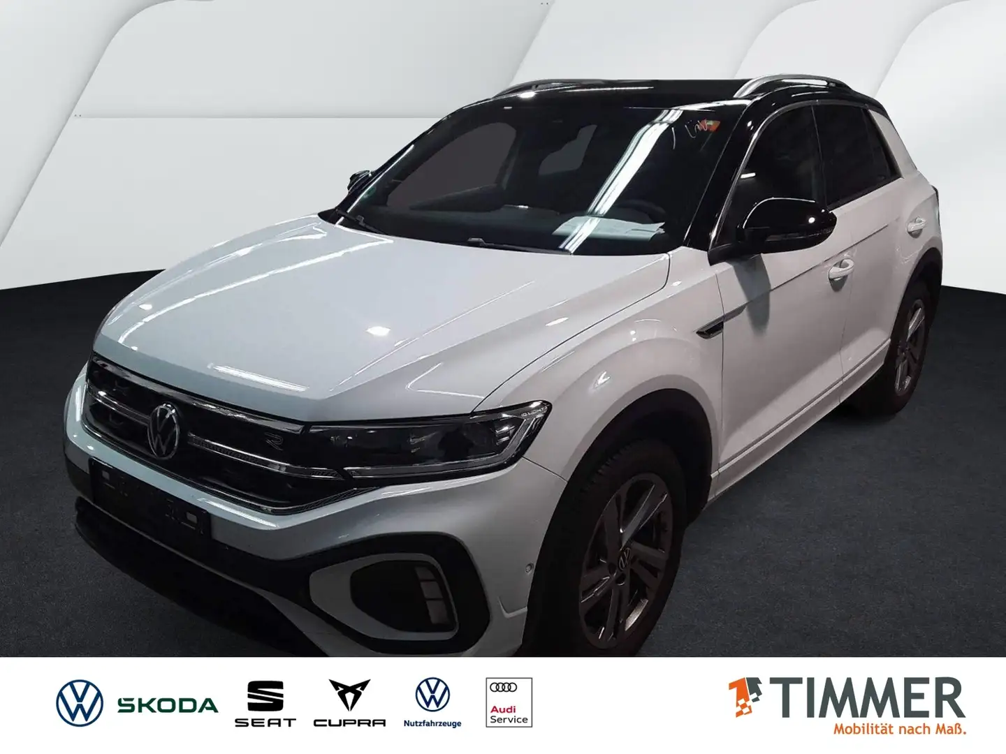 Volkswagen T-Roc 1.5 TSI DSG R-LINE *AHK *LED *ACC *VIRTUAL *RKAM Blanc - 1