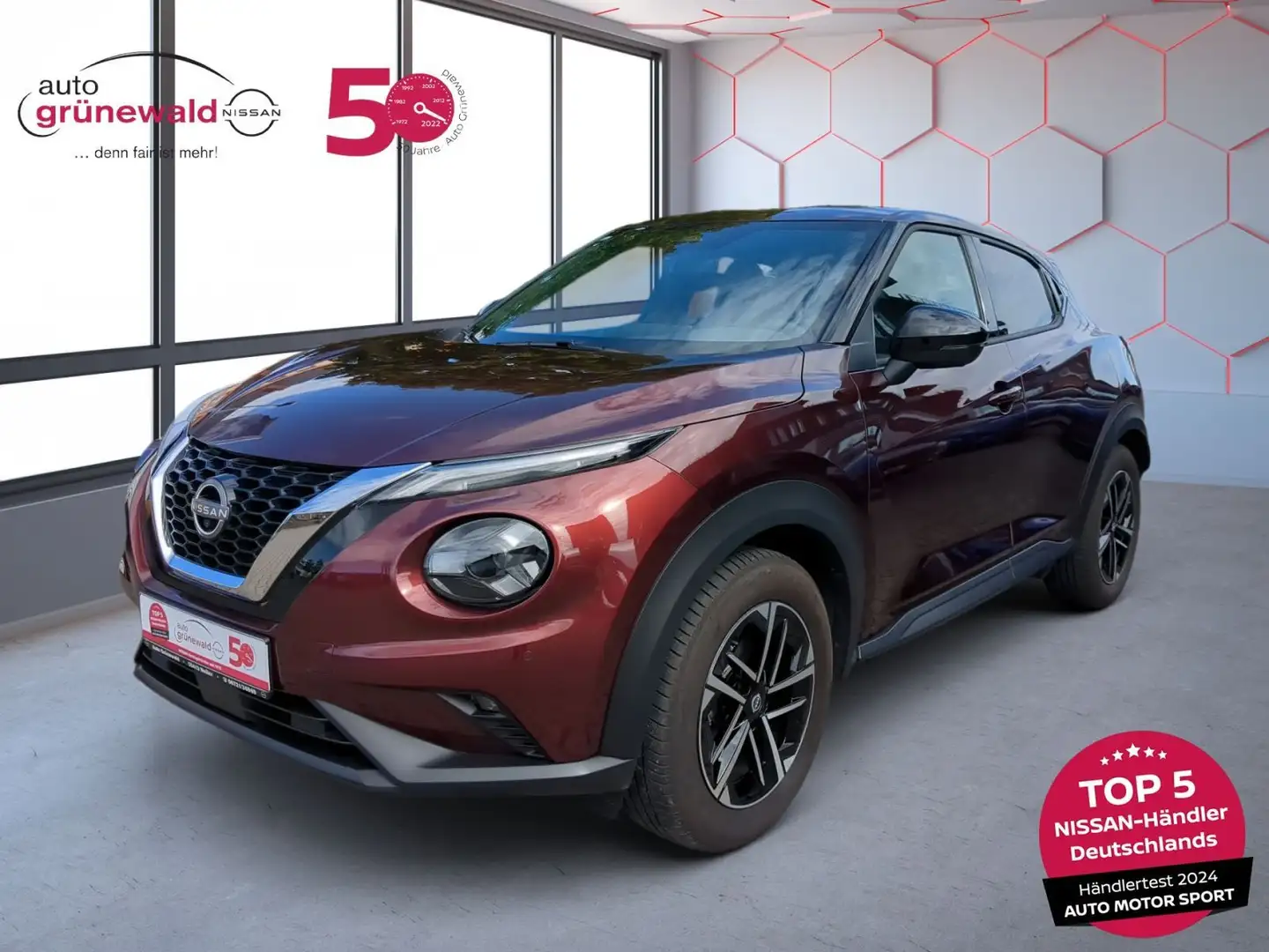 Nissan Juke 1.0 DIG-T N-Connecta,LED,360°,AHK Rot - 1