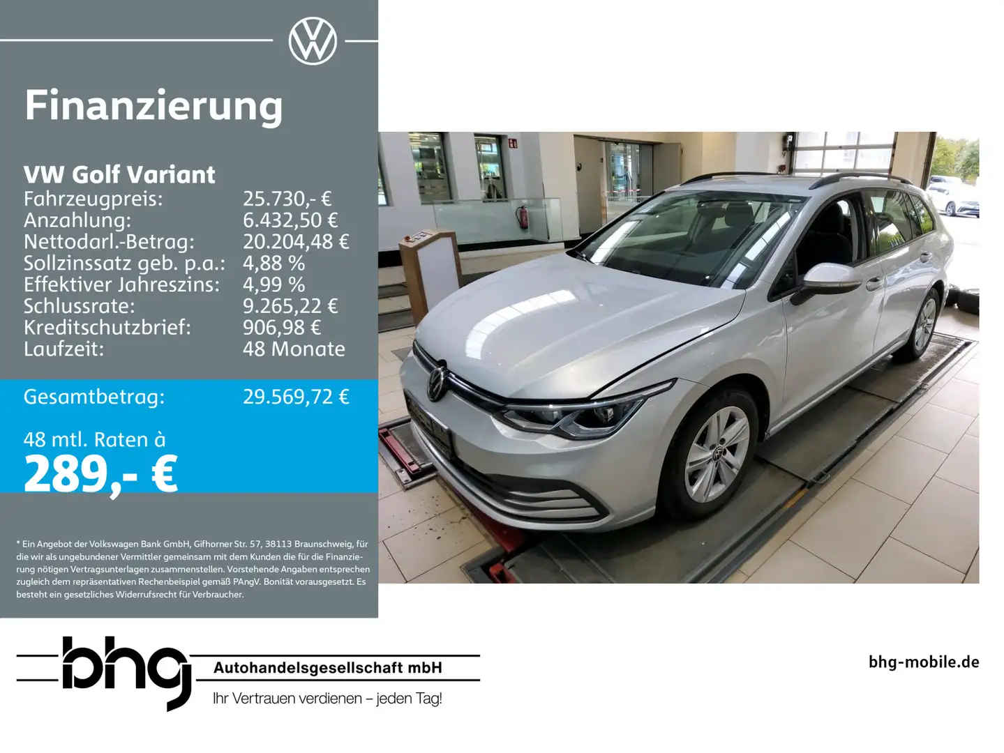 Volkswagen Golf Variant 1.5 eTSI OPF DSG Life Silber - 1