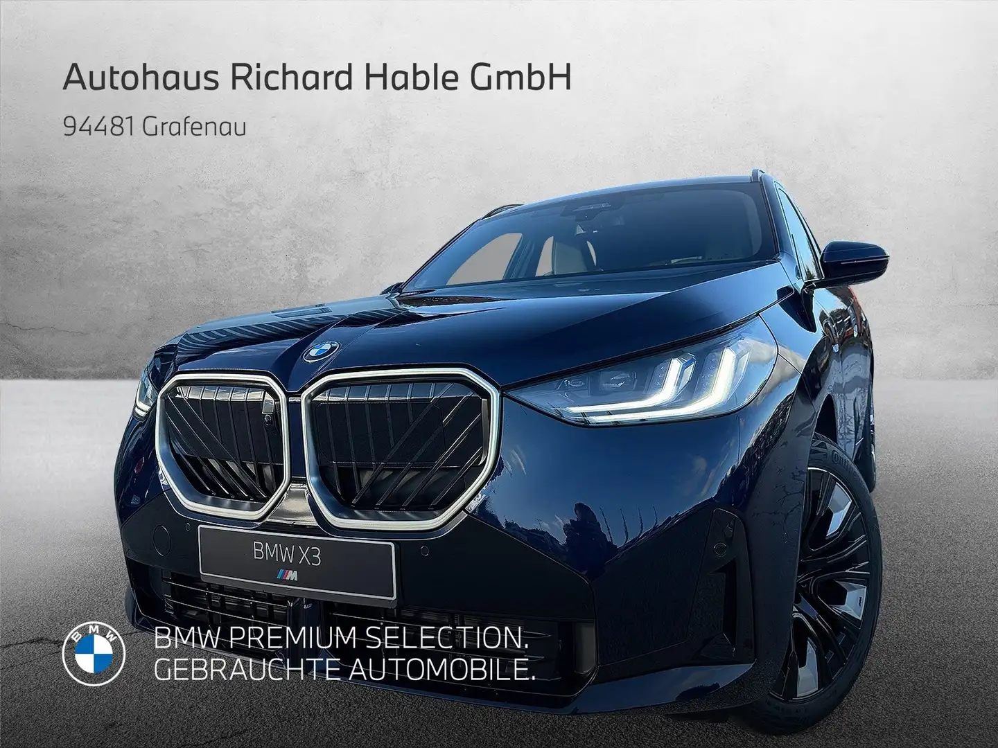 BMW X3 xDrive20i M Sportpaket HK HiFi DAB LED AHK Blau - 1
