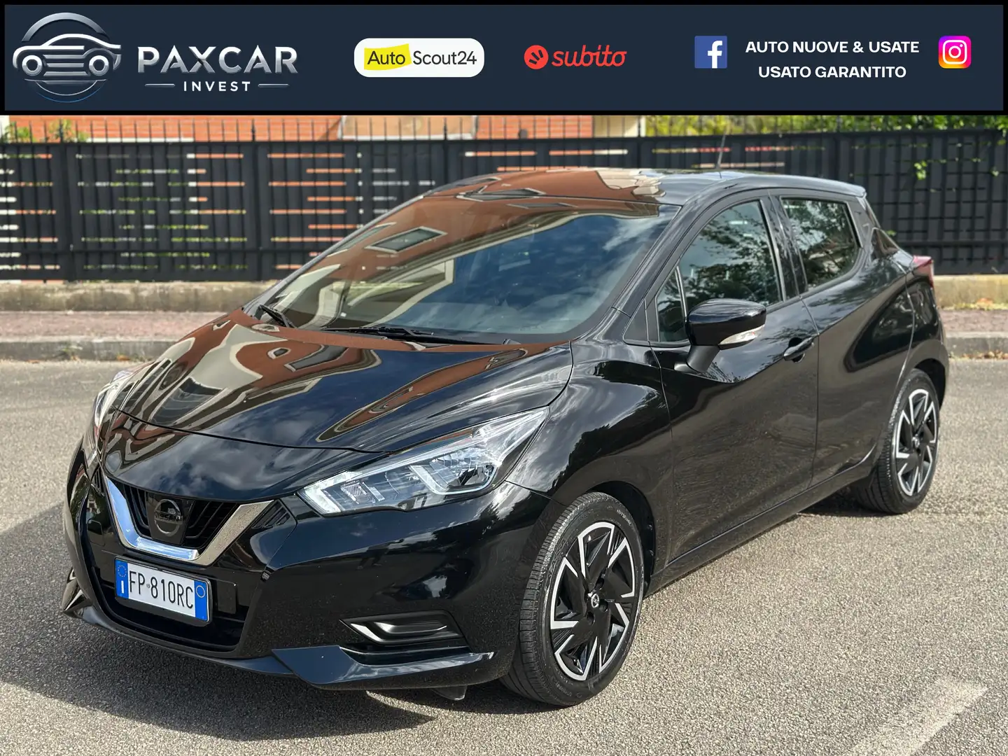 Nissan Micra 1.5 Dci N-Connecta 90CV E6B PRONTACONSEGNA PERMUTE Nero - 1