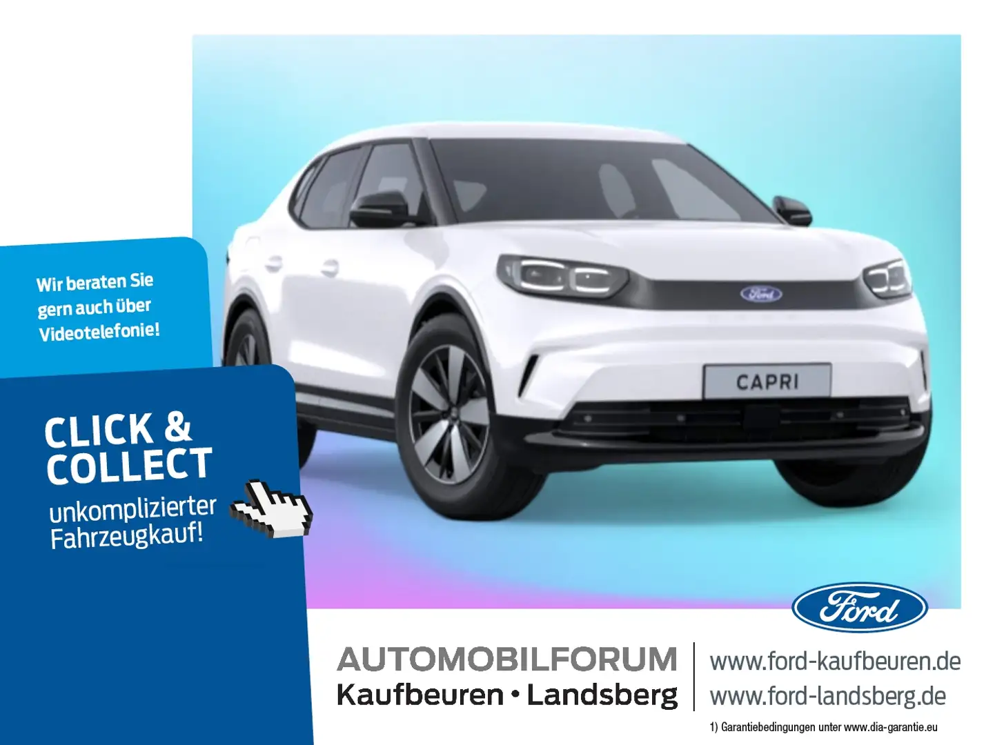 Ford Capri Ext. Range | WÄRMEPUMPE | AHK | FAHRERASSISTENZPAK Weiß - 1