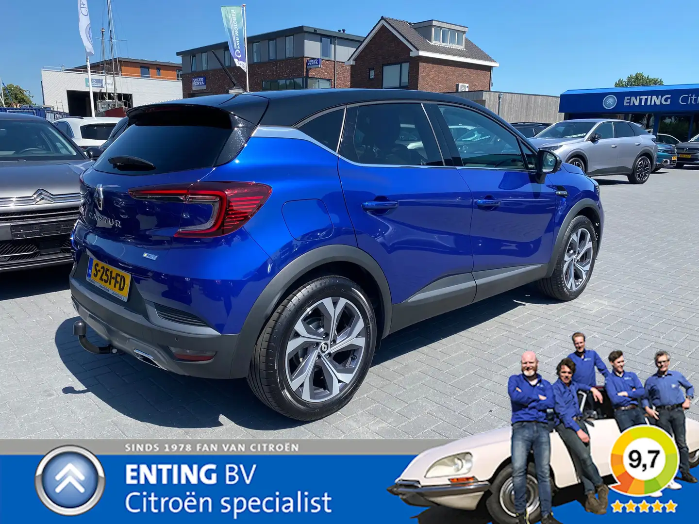 Renault Captur 1.0 TCe 90 R.S. LINE CAMERA ECC CARPLAY/ANDROID TR Blauw - 2