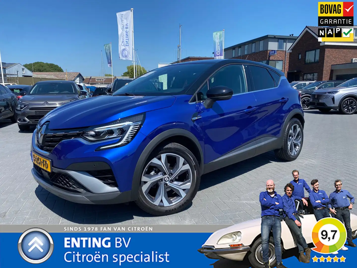 Renault Captur 1.0 TCe 90 R.S. LINE CAMERA ECC CARPLAY/ANDROID TR Blauw - 1