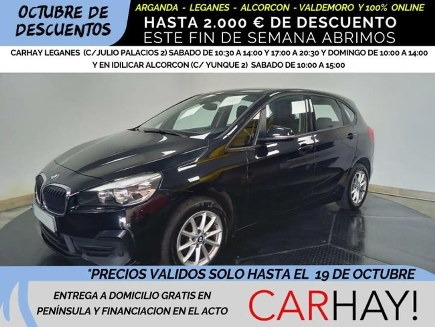 BMW 218 D ADBLUE Noir - 1