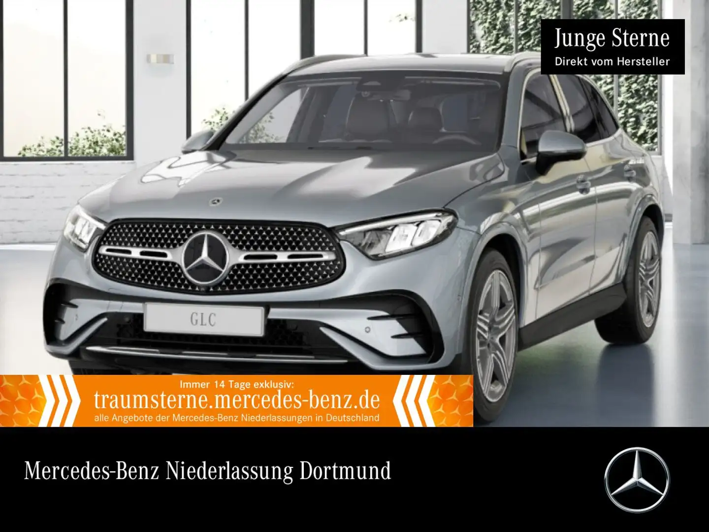 Mercedes-Benz GLC 200 4M AMG+360+AHK+LED+TOTW+KEYLESS+9G Silber - 1