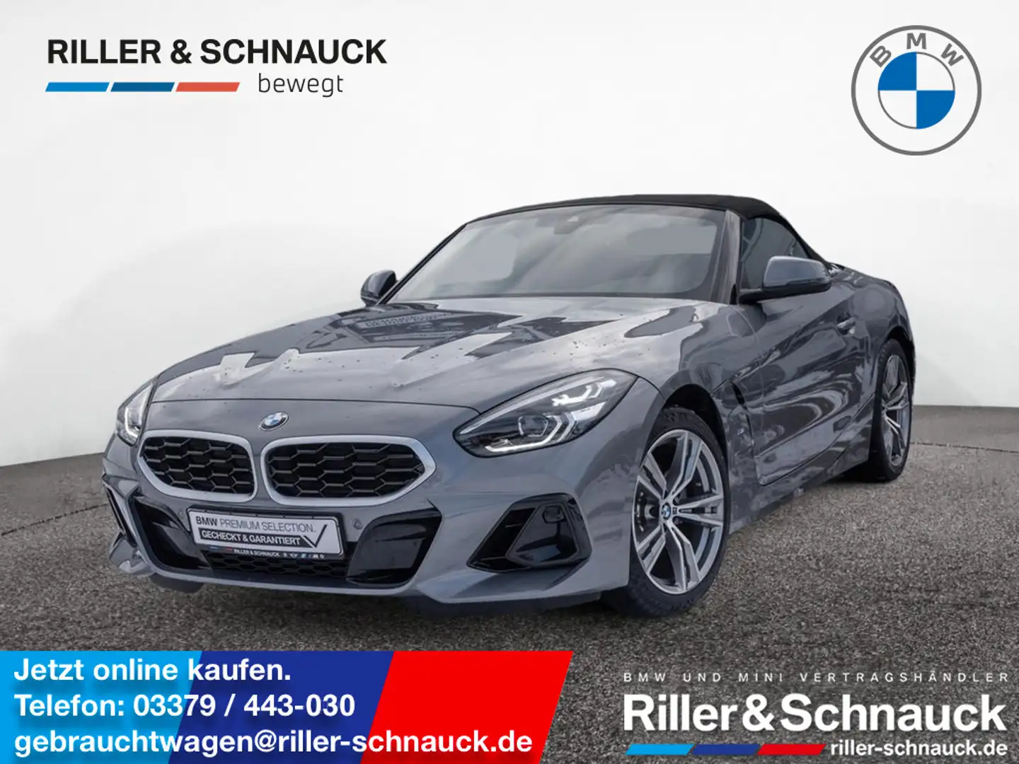 BMW Z4 Roadster sDrive 20i PDC SHZ LEDER LED NAVI Grau - 1