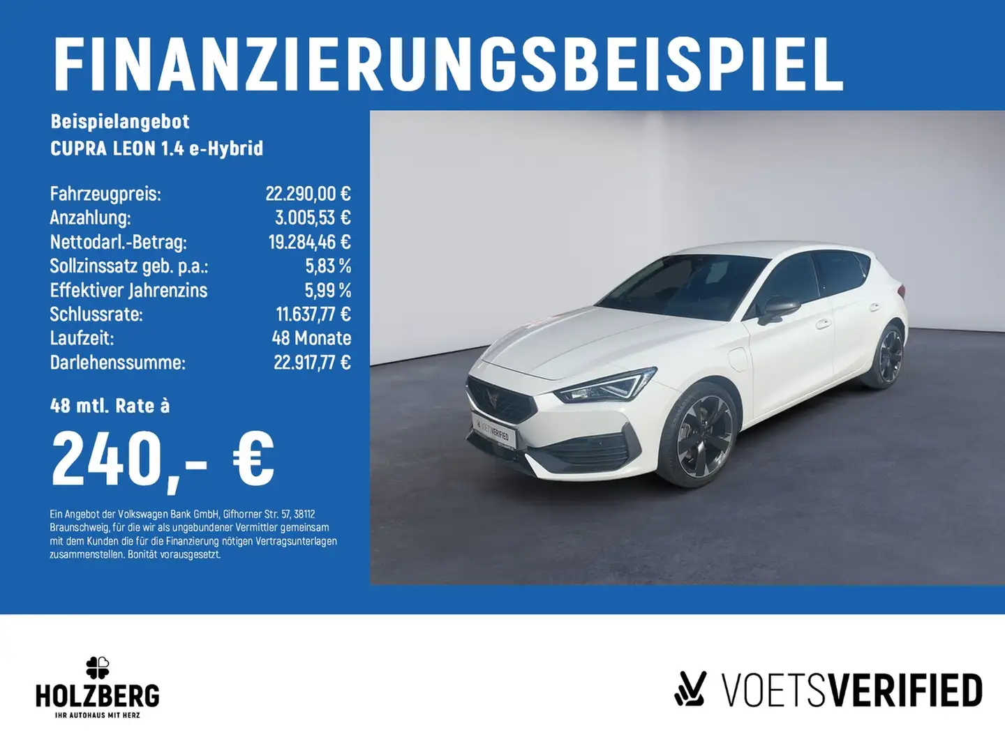 CUPRA Leon 1.4 eTSI DSG FullLink+SHZ+ACC Weiß - 2