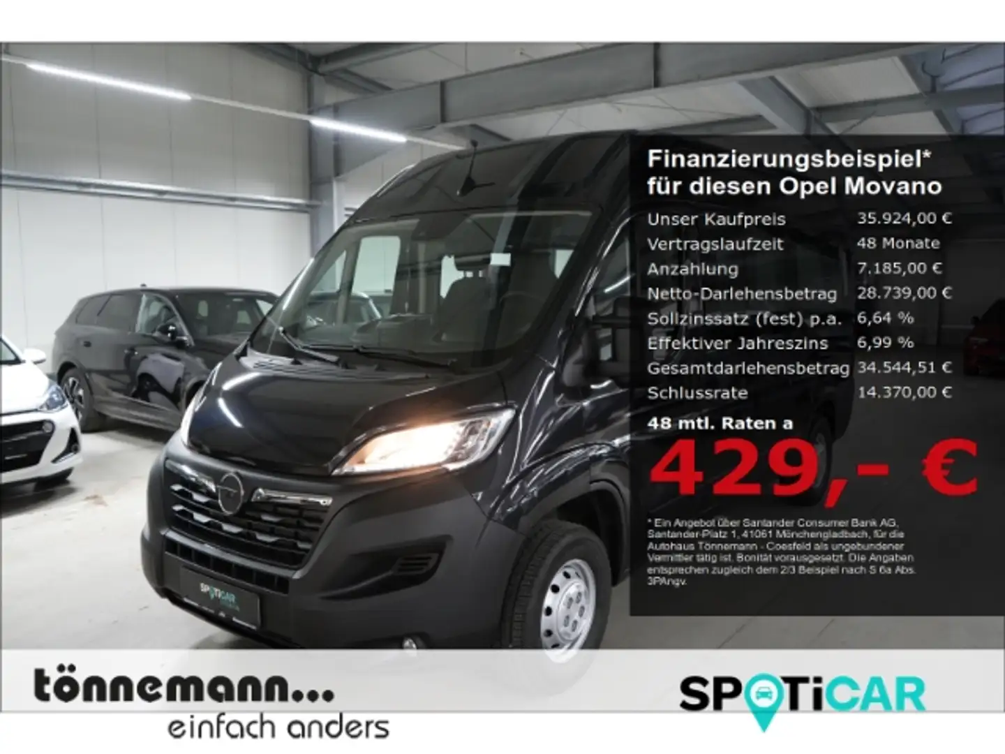 Opel Movano C VOLLVERGLASUNG 9-SITZER L2H2 CDTI+RÜCKFAHRKAMERA Gris - 1