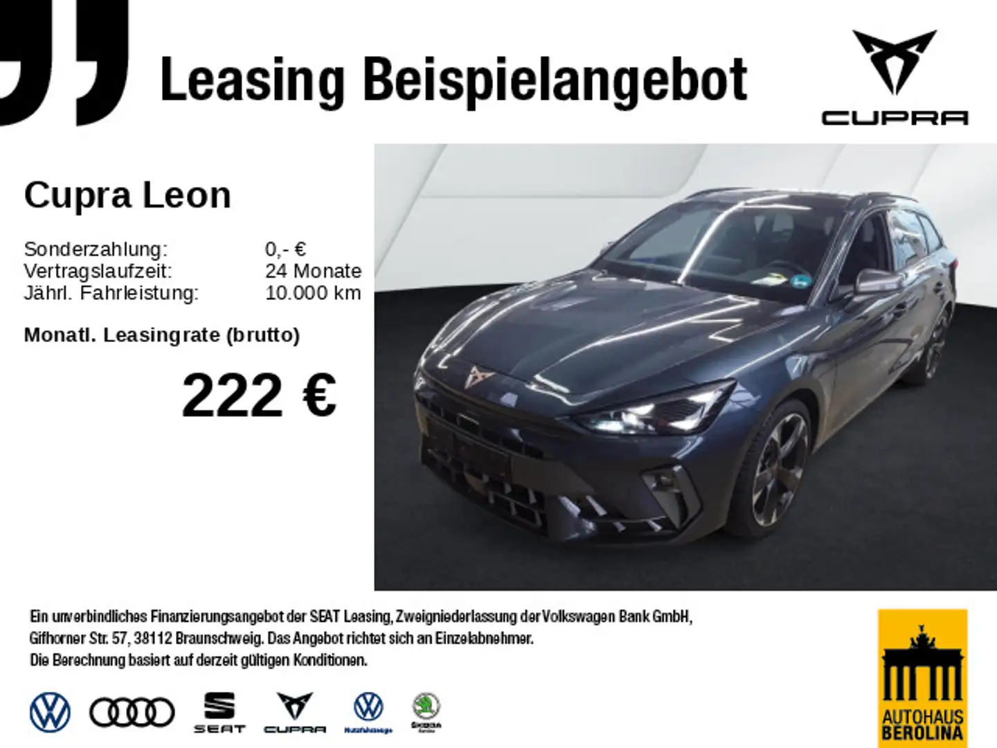 CUPRA Leon ST 1.5 eTSI DSG *ACC*R-CAM*NAV*LED*SHZ* Grau - 1