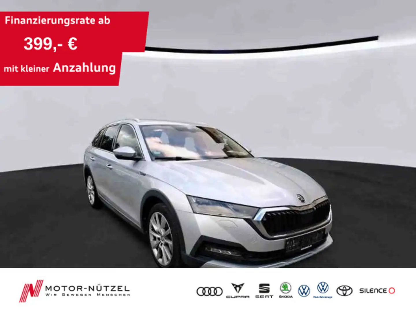 Skoda Octavia Combi SCOUT 2.0 TSI 4x4 DSG MATRIX+NAVI Silber - 1