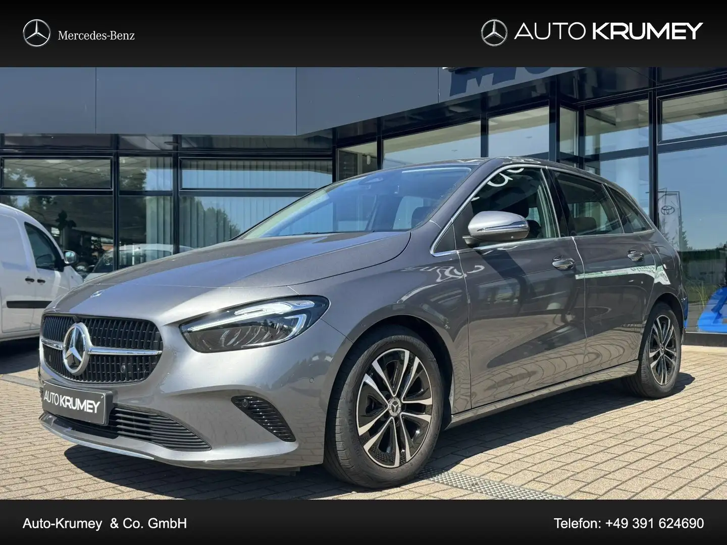 Mercedes-Benz B 180 d Progressive+LED+Rückfahrk.,Spur-P.,Navi Grau - 1