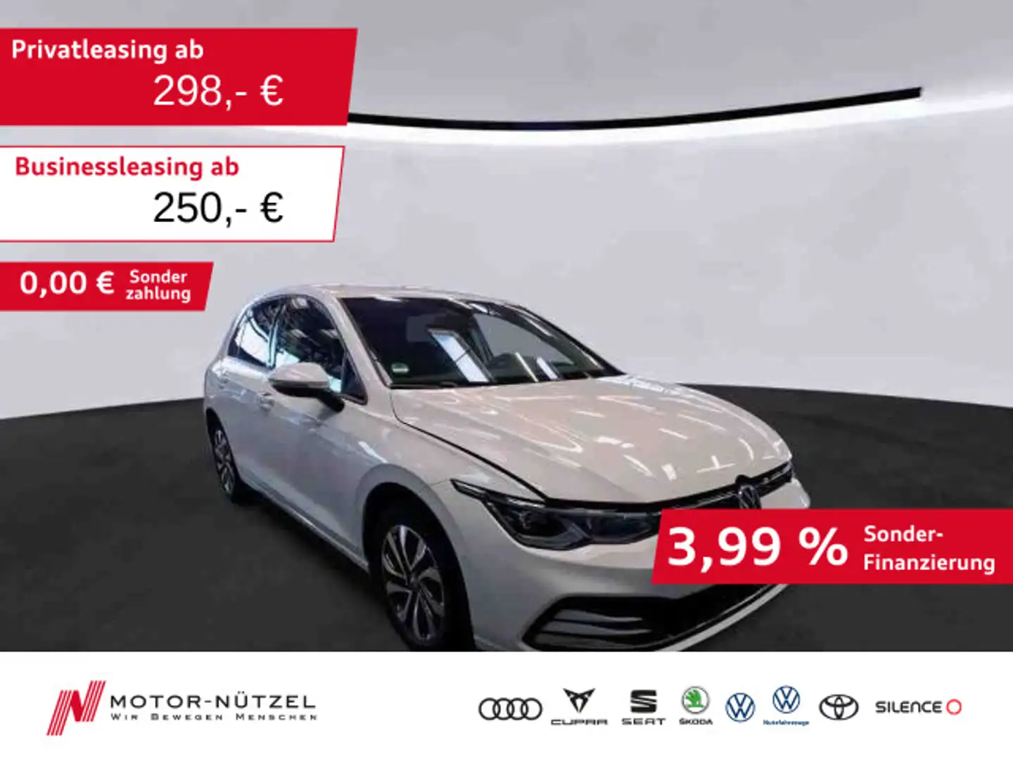 Volkswagen Golf VIII 1.5 TSI ACTIVE 5JG+LEDplus+STDHZG+HuD Weiß - 1