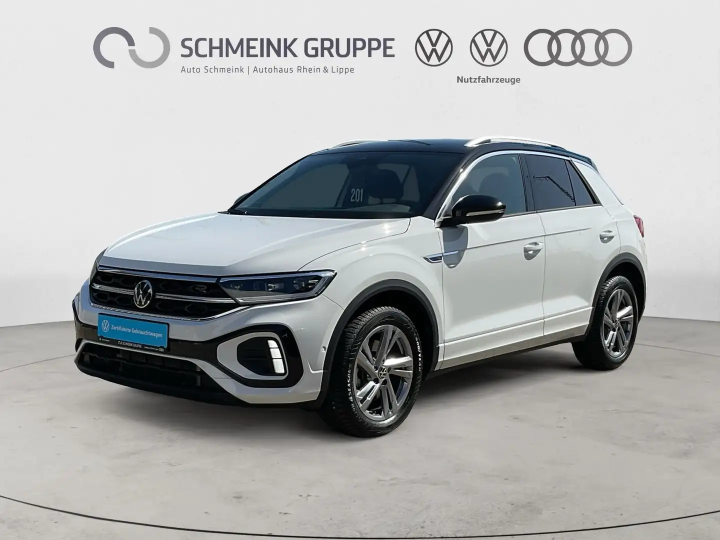 Volkswagen T-Roc 2.0 TDI DSG R-Line AHK Kamera Allwetter AC Weiß - 1