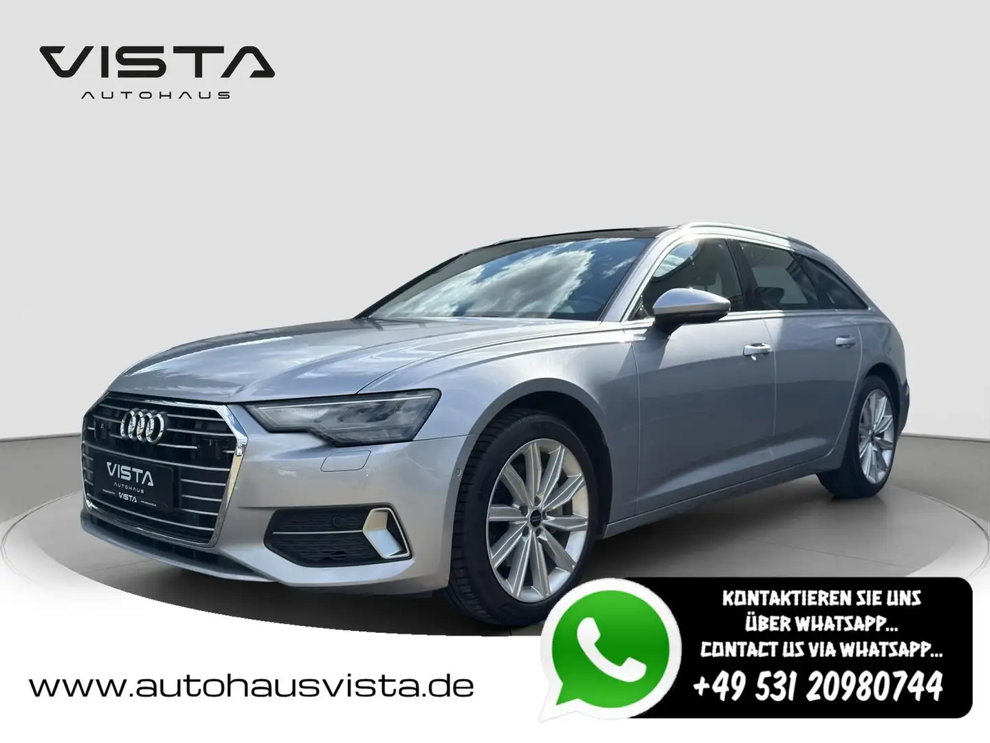 Audi A6 45 TFSI SPORT*PANO*KAMERA*MEMORY*KAMERA*SHZ Silber - 1