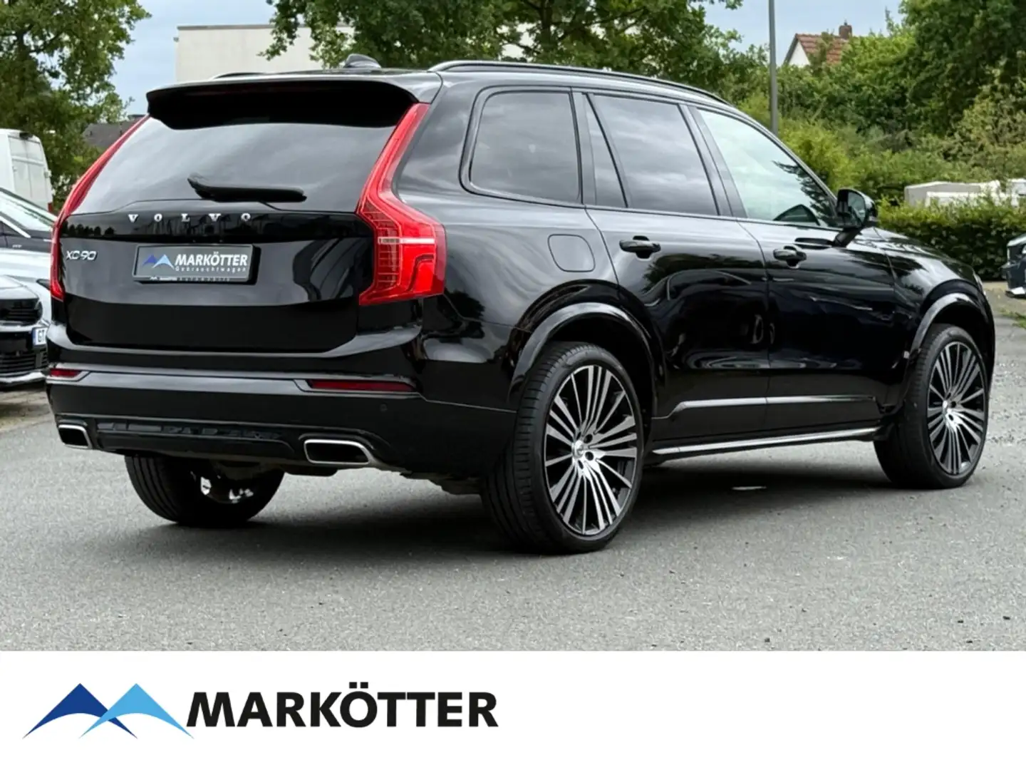 Volvo XC90 B5 AWD R-Design EU6d 360CAM/PANO/AHK/22Zoll Schwarz - 2