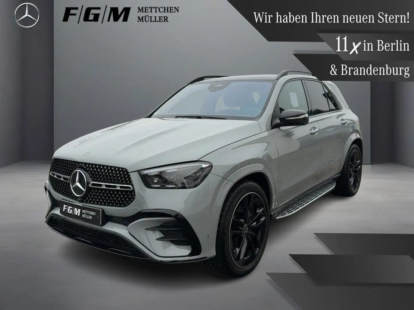 Mercedes-Benz GLE 450 d 4M AMG Line Burm|HeadUp|KeyGo|MBeam Grau - 1