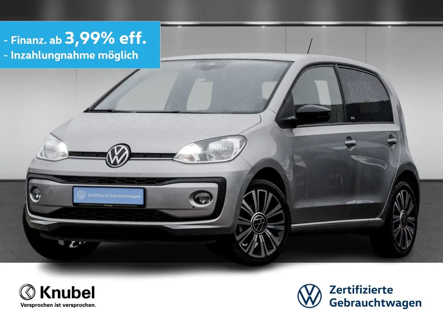 Volkswagen up! ACTIVE 1.0 maps+more Tel. Sitzh. 16" Climatronic Silber - 1