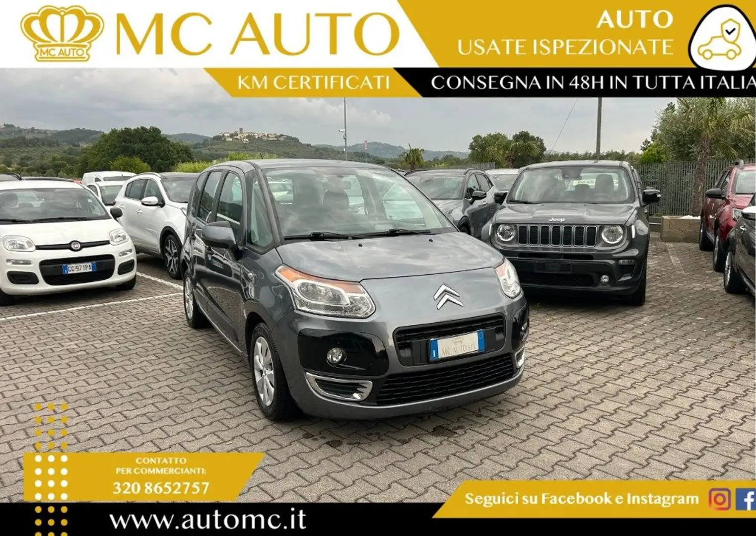 Citroen C3 Picasso 1.6 HDi 90 Exclusive Grigio - 1