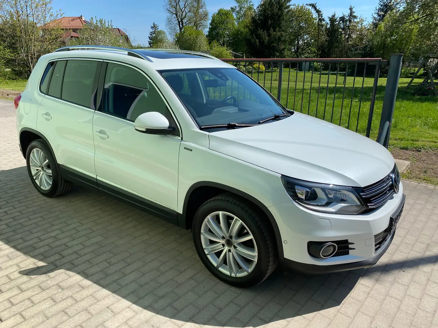 Volkswagen Tiguan Lounge Sport*DSG*Panorama*Scheckheft*1. Hand*Top!* Wit - 1