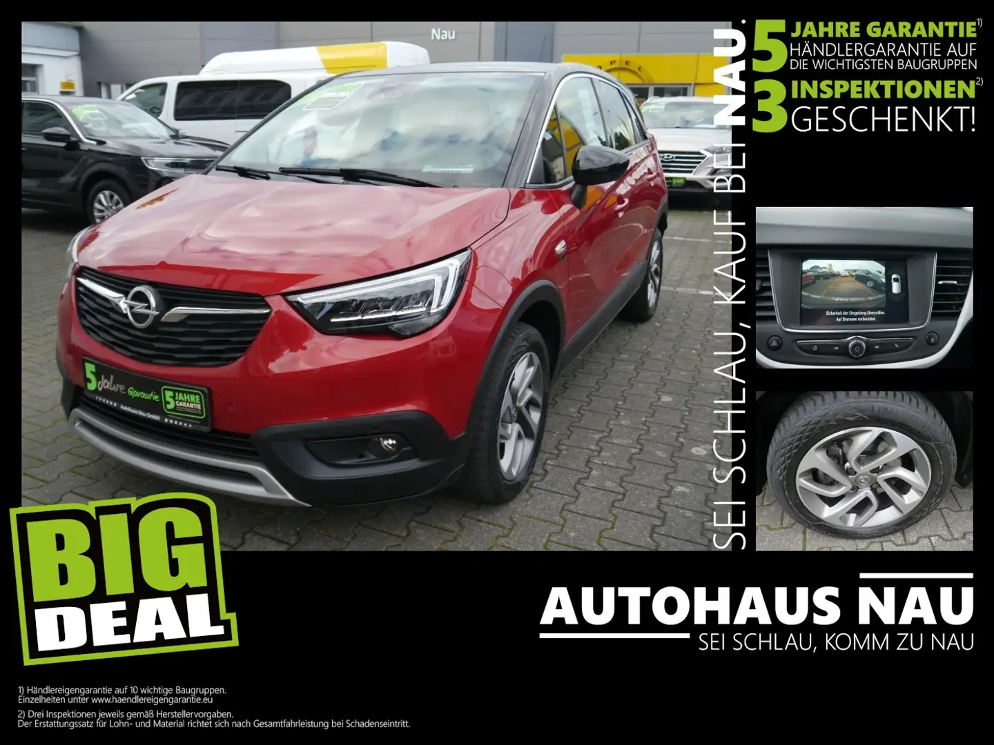 Opel Crossland X 1.2 Turbo 2020 Inkl. Big Deal Rot - 1