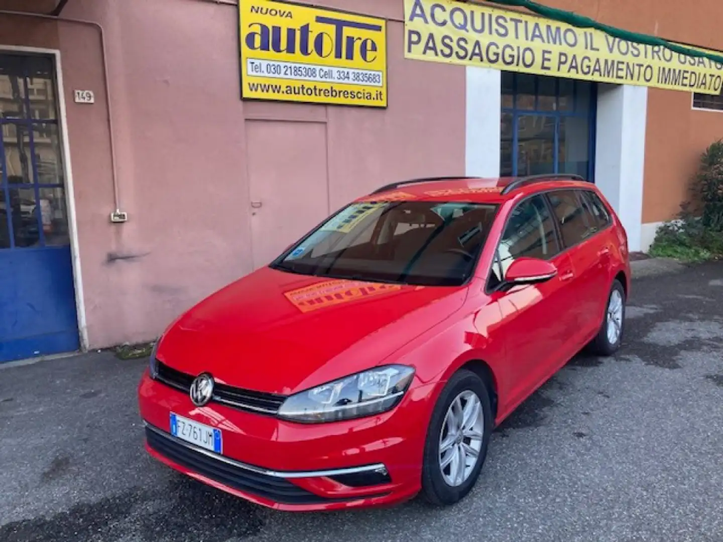 Volkswagen Golf Variant 1.6 TDI 115 CV Business BlueMotion Technology Rojo - 1