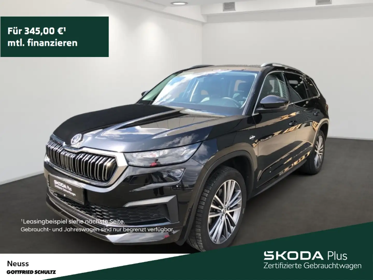 Skoda Kodiaq L&K TDI DSG AHK LED NAVI SITZHEIZUNG ACC 4X4 Schwarz - 1