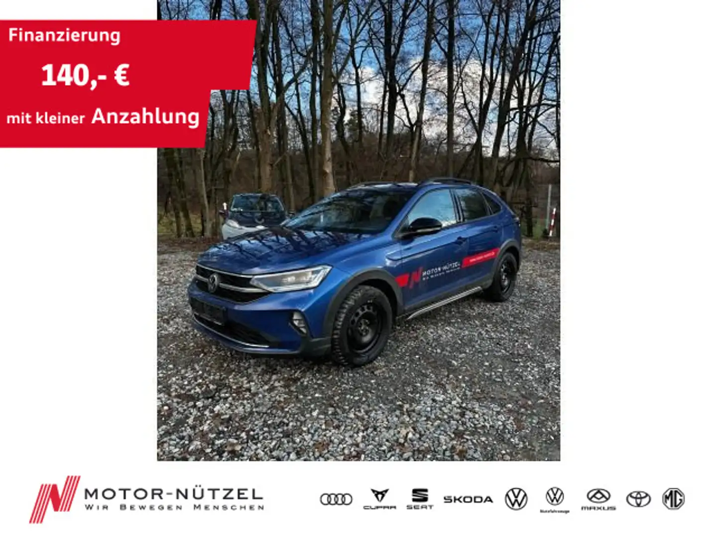 Volkswagen Taigo 1.0TSI MOVE LED+APP+ACC+SHZ+PDC+RFK+NSW+VC Blau - 1