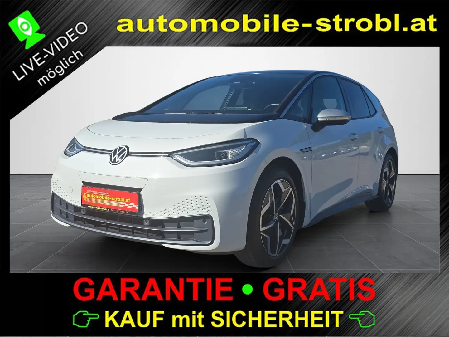 Volkswagen ID.3 Pro Perf. 1st Matrix Virt.C ACC GARANTIE Bianco - 1