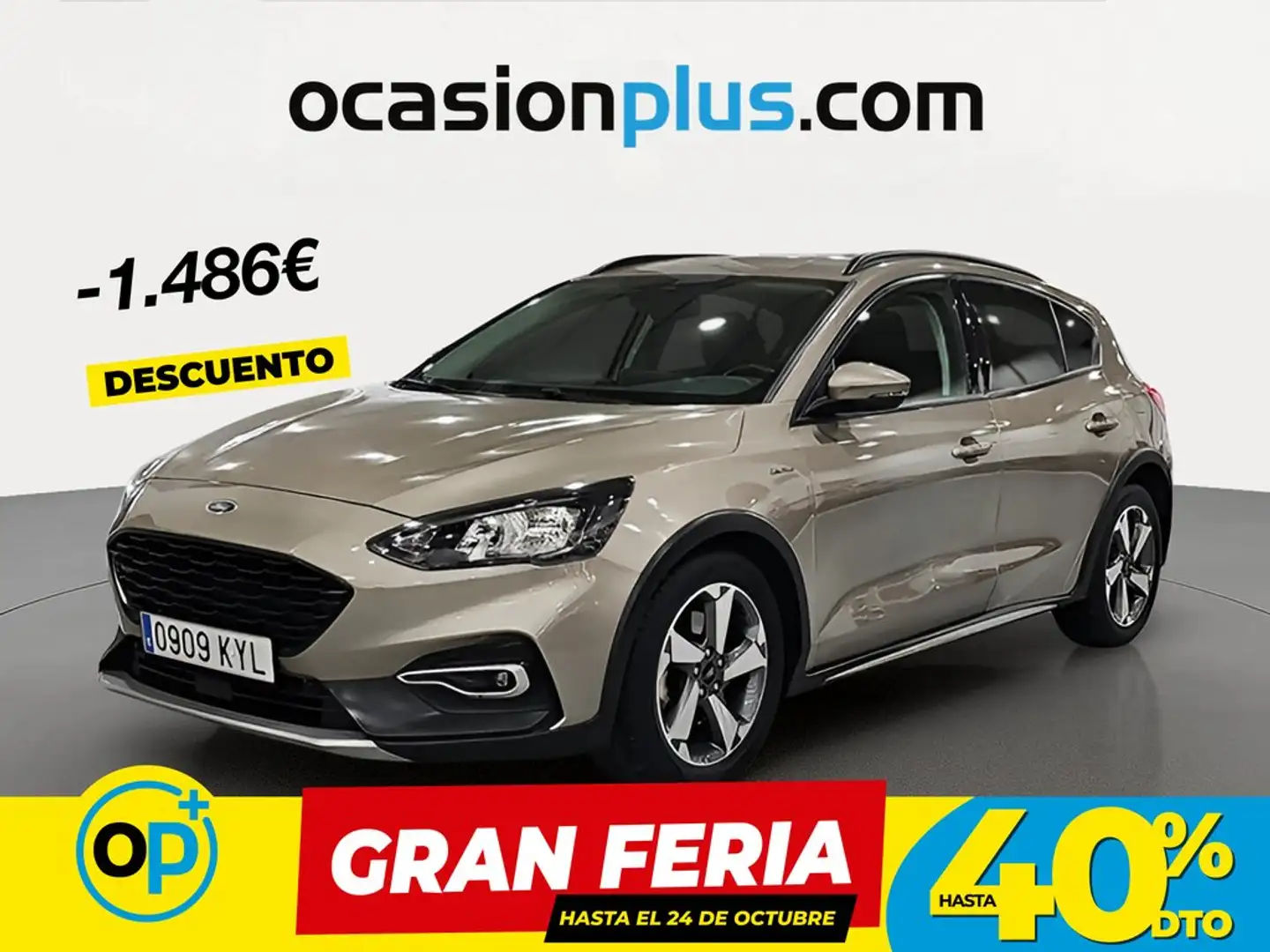 Ford Focus 1.0 Ecoboost Active Aut. 125 Gris - 1