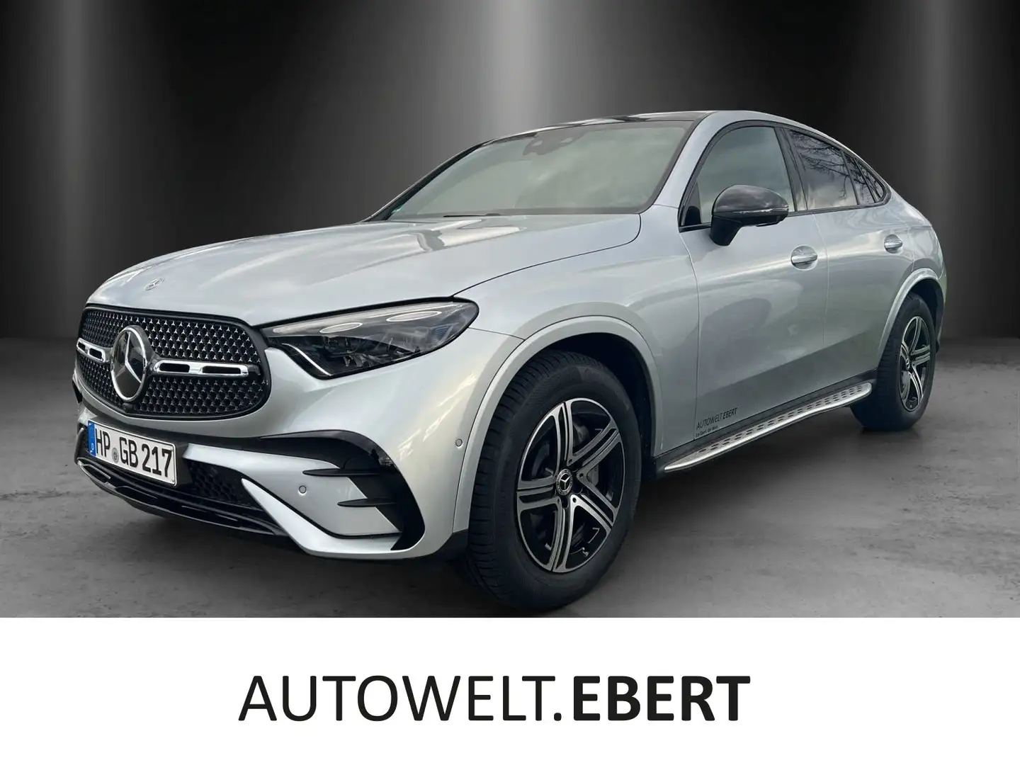 Mercedes-Benz GLC 300 d 4M Coupé AMG Pano AHK Burme KEYGO 360 Silber - 1