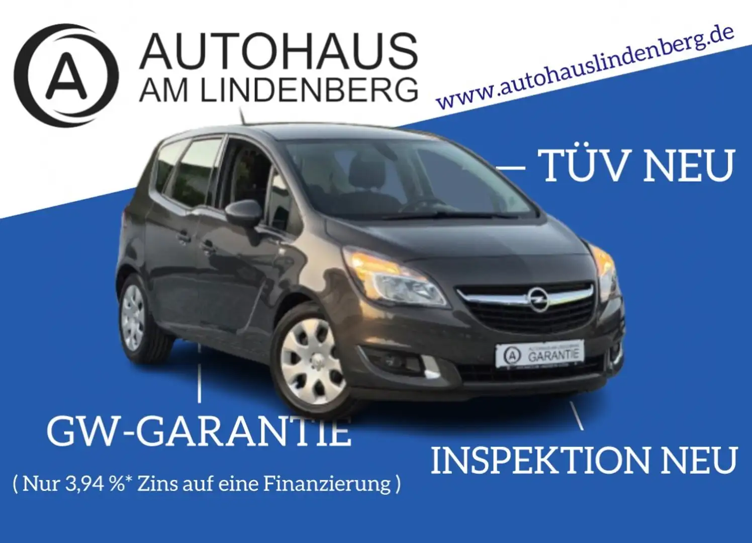 Opel Meriva B Edition*AUTOMATIK*SHZ*LHZ*PDC*AHK Grau - 1