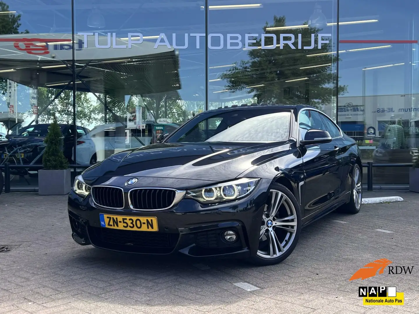 BMW 420 4-serie Coupé 420i High Executive M Sport Dak Deal Zwart - 1