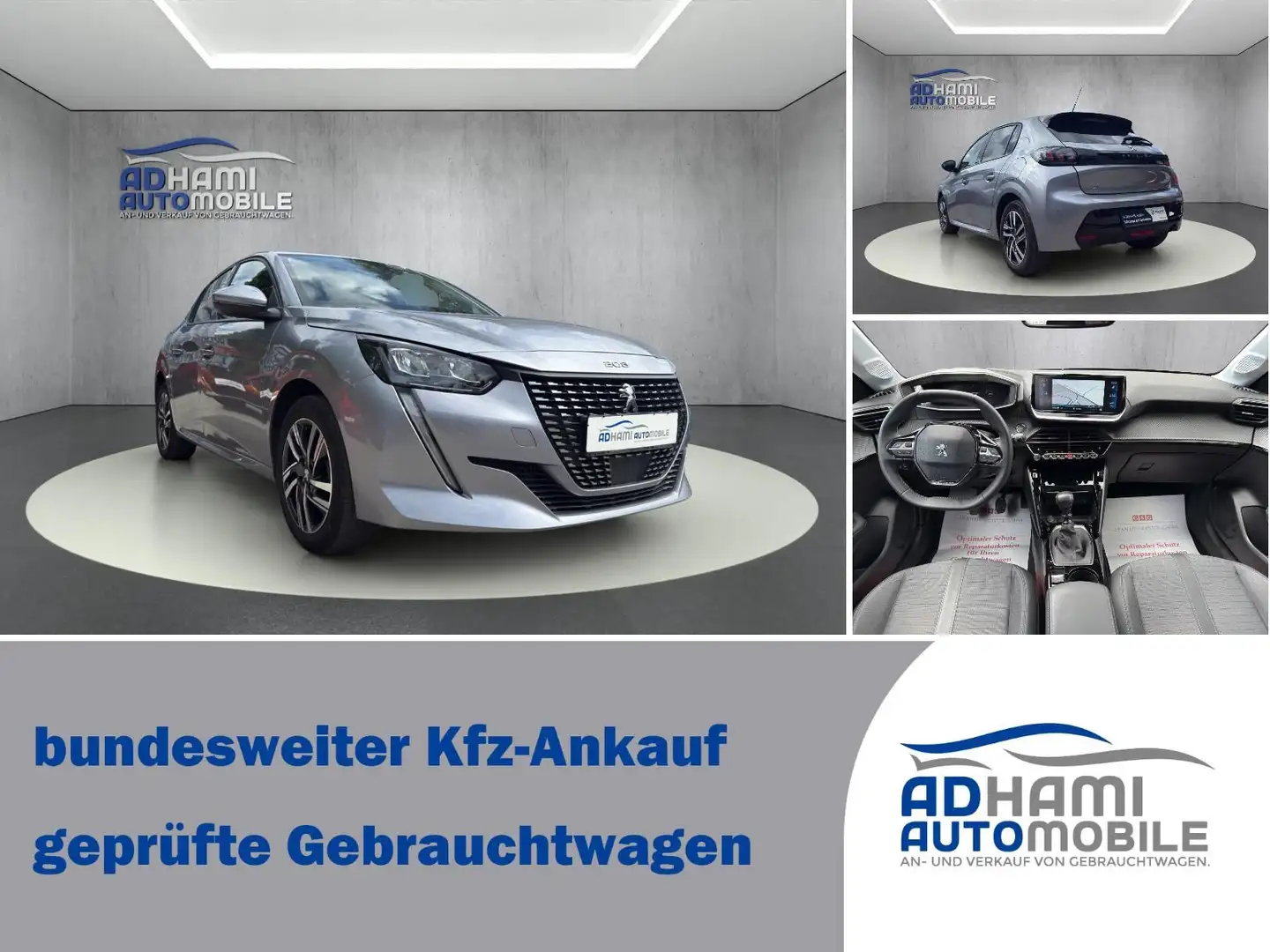 Peugeot 208 Allure Pack/LED/NAVI/KLIMA/SHZ/Sehr Gepflegt Grijs - 2