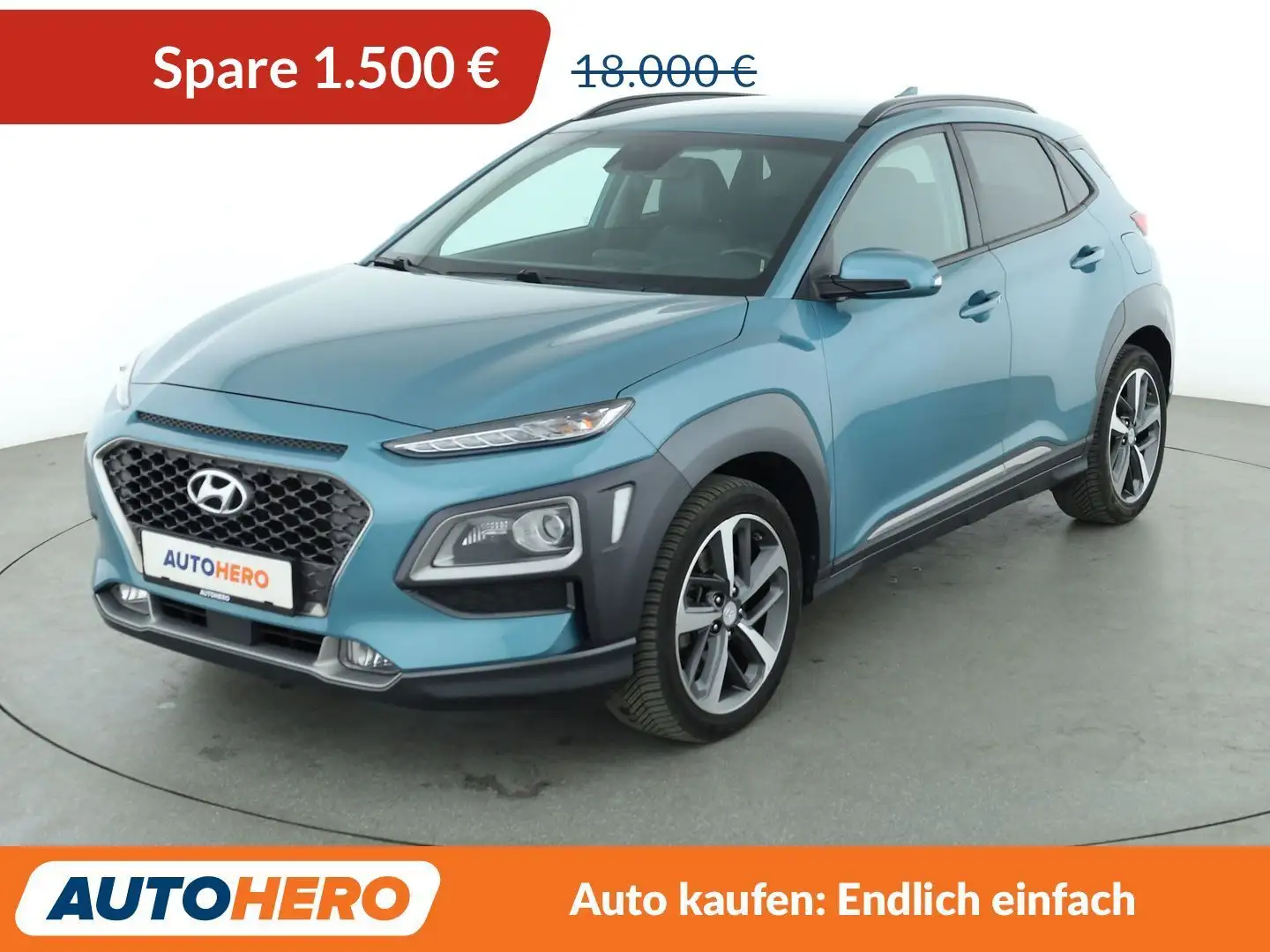 Hyundai KONA 1.6 TGDI Premium 2WD *NAVI*LED*CAM*SHZ*LHZ*TEMPO* Blau - 1