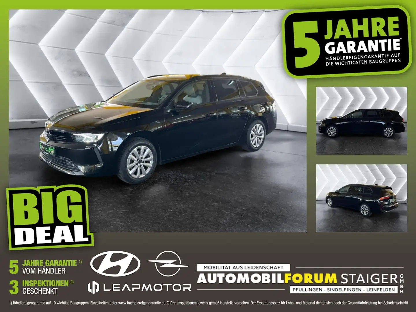 Opel Astra L Sports Tourer 1.2 Turbo Business Edition Schwarz - 1