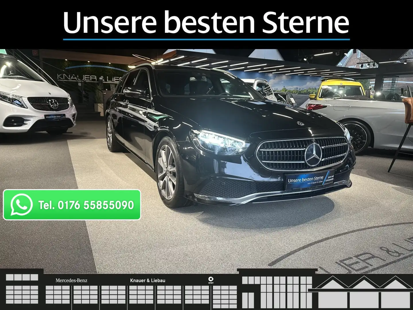 Mercedes-Benz E 200 E 200 d T Avantgarde*360°*AHK*LED*Keyless*MBUX Schwarz - 1