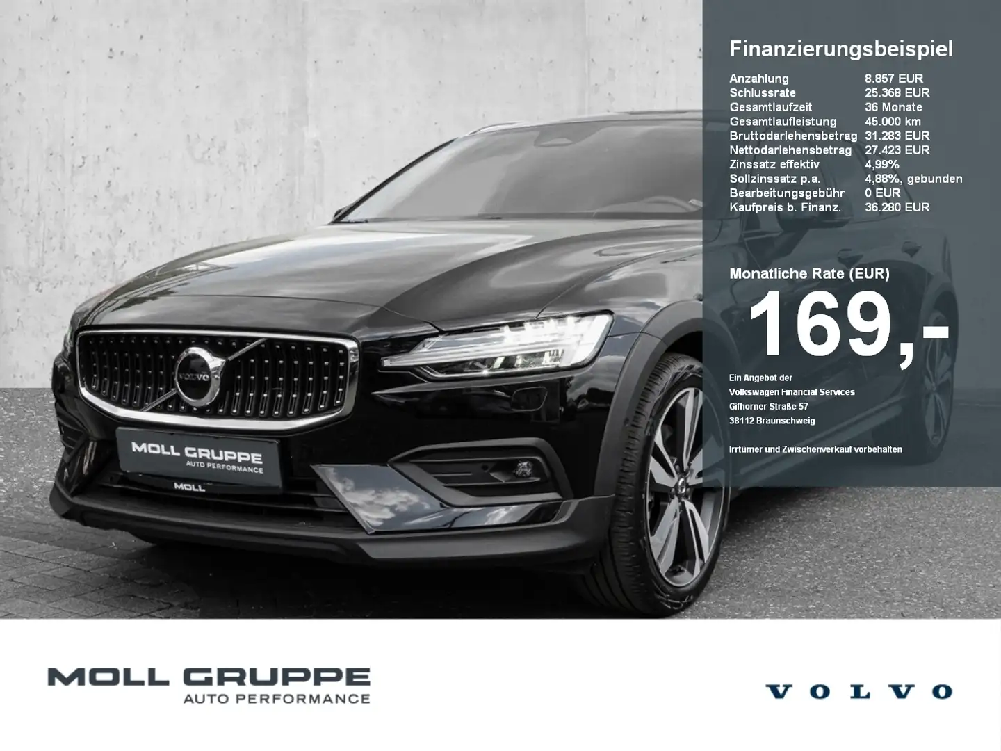 Volvo V60 Cross Country B4 (Diesel) AWD Ultimate Head UP LED Negro - 1