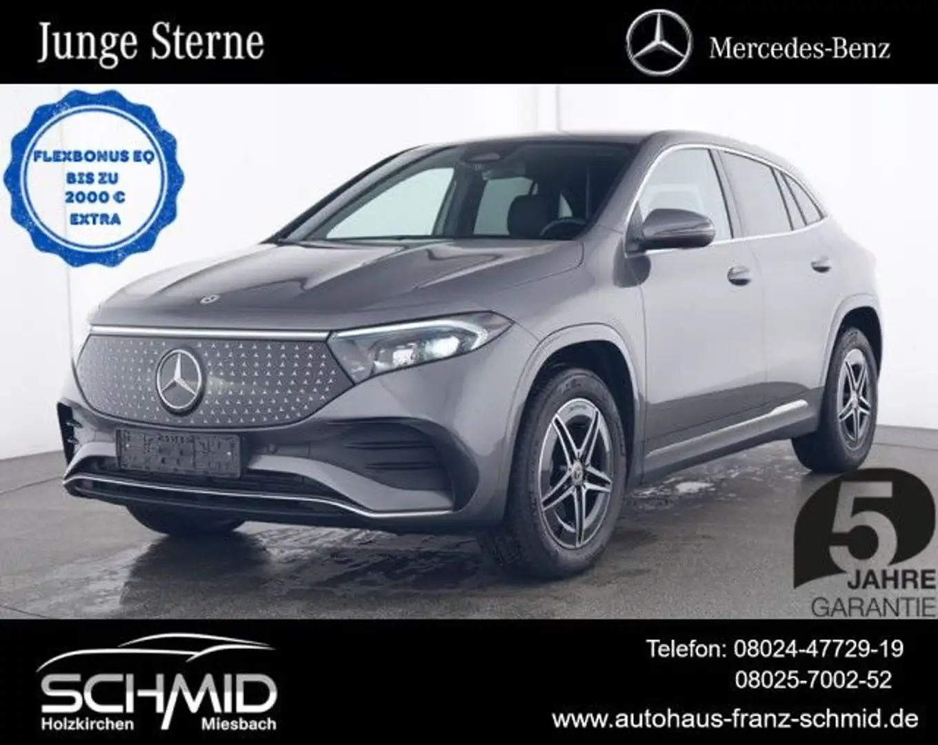 Mercedes-Benz EQA 300 4M AMG Line Adv Kamera Totwinkel Easy Gris - 1