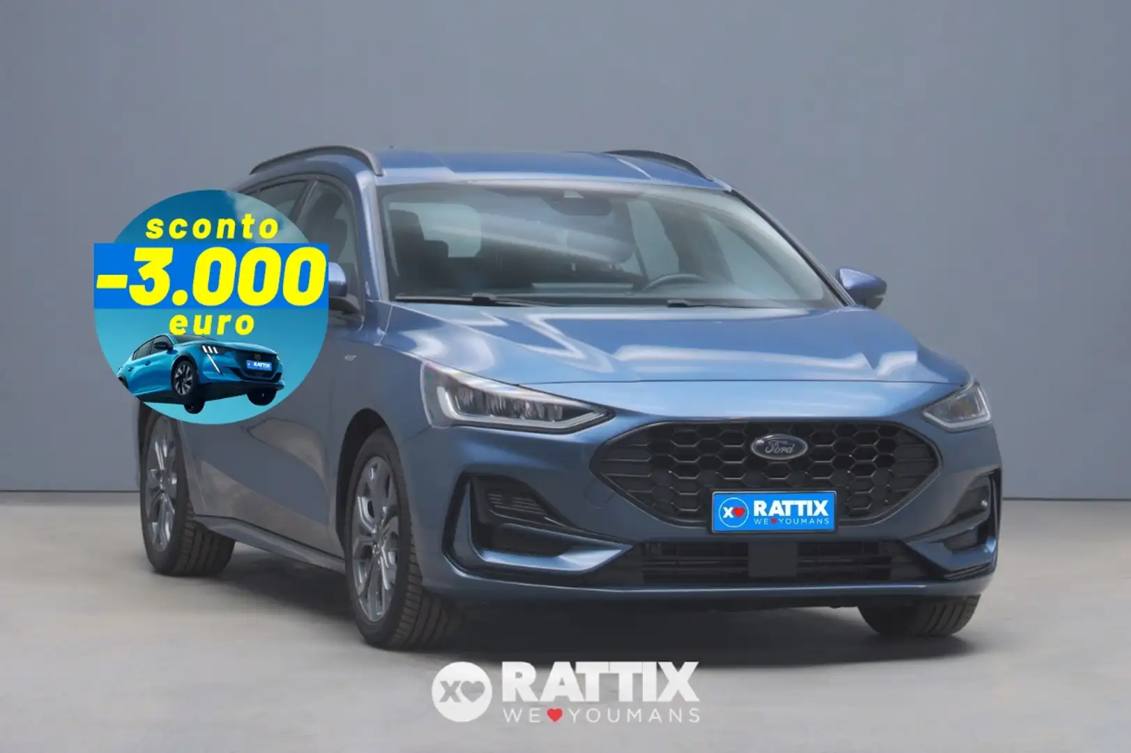 Ford Focus 1.0 Ecoboost Hybrid 125CV ST-Line Design Powershi Gris - 1