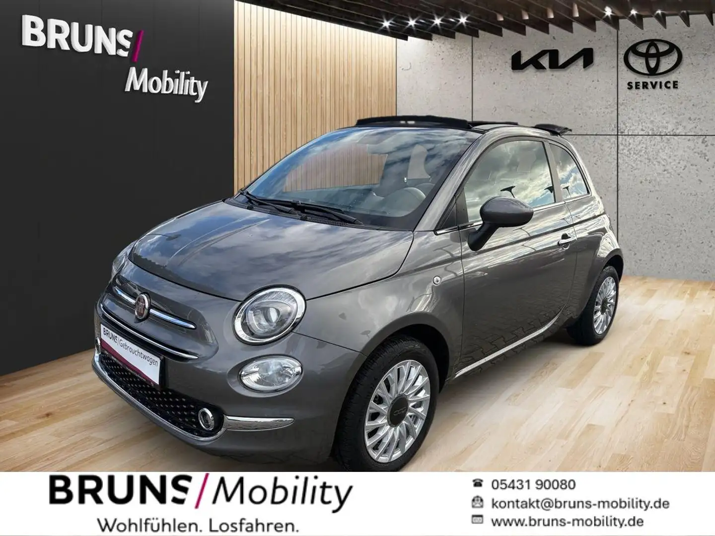 Fiat 500 Cabrio Dolcevita Grau - 1
