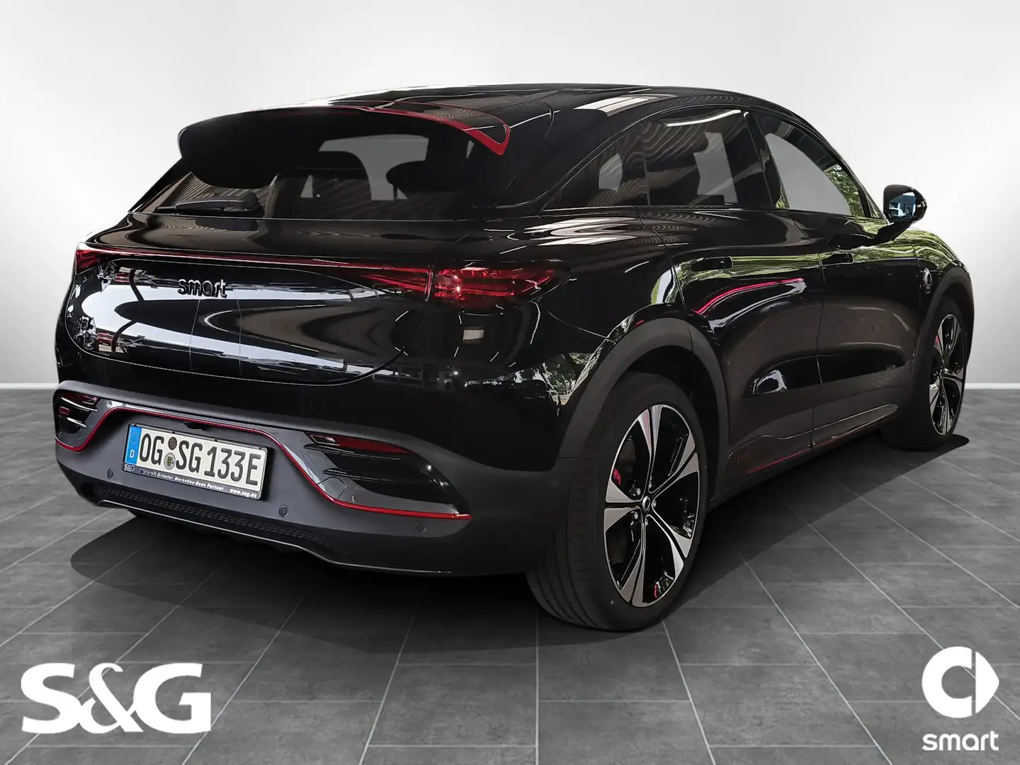 smart #3 BRABUS 22 KW+360°Kamera+Navigation+Head-UP Czarny - 2