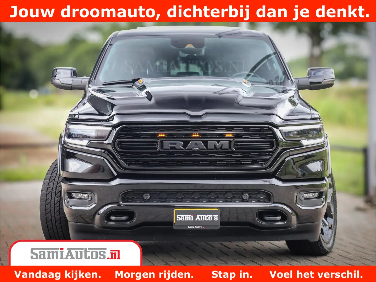 Dodge RAM 1500 LIMITED | 5.7 V8 HEMI | HUD | BOM VOL | LUCHT Zwart - 2