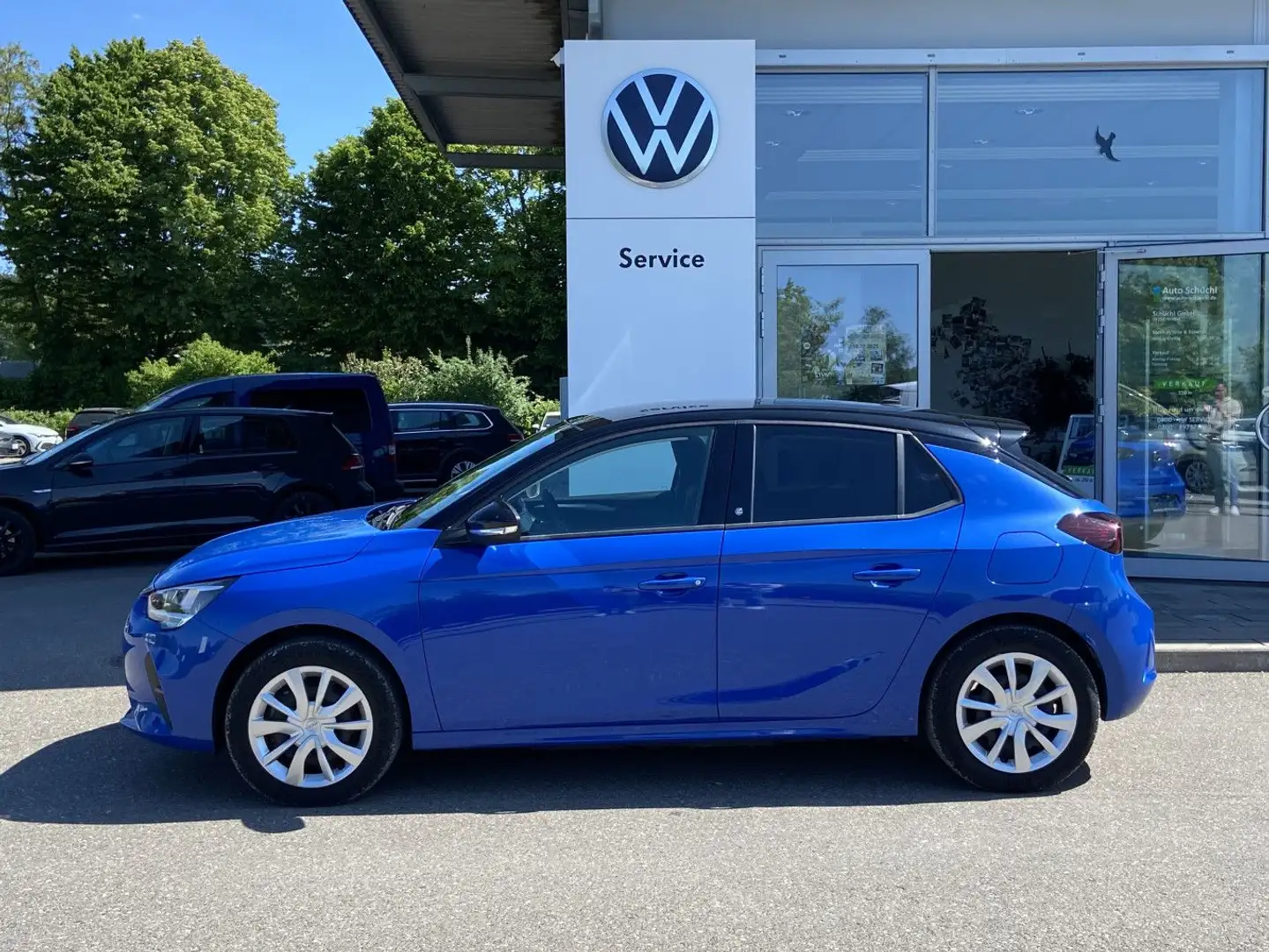 Opel Corsa -e EDITION CCS+SHZ+GRA+PDC+KEYLESS+CLIMATR Bleu - 2