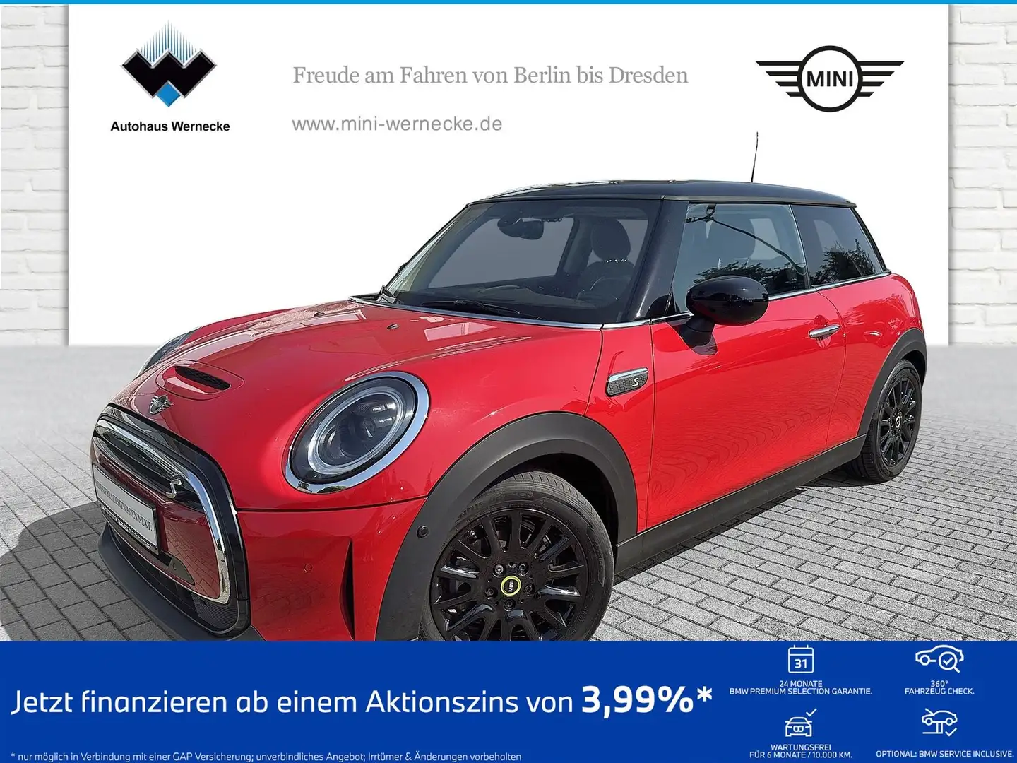 MINI Cooper SE Hatch DAB LED Pano.Dach Navi Tempomat Rot - 1