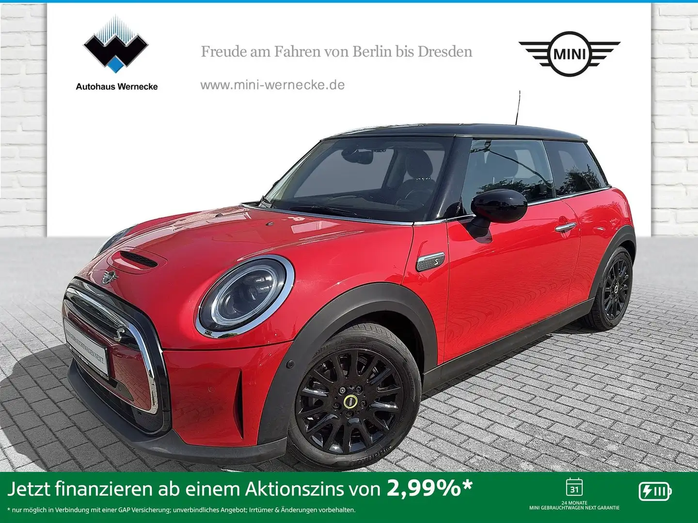 MINI Cooper SE Hatch DAB LED Pano.Dach Navi Tempomat Rot - 1