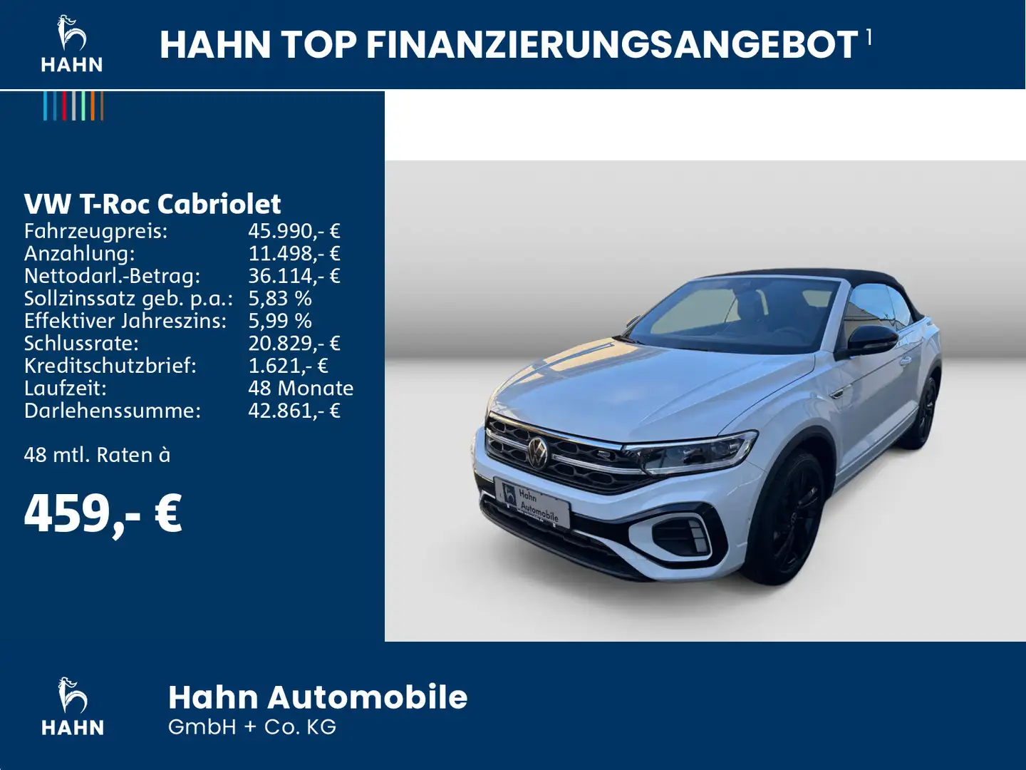 Volkswagen T-Roc R-Line 1.5 l TSI OPF 150PS Weiß - 2