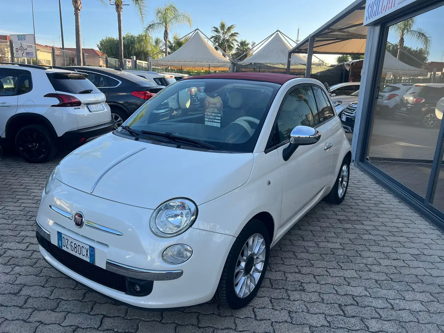 Fiat 500 500C III 500C 1.3 mjt 16v Lounge 75cv Blanc - 1