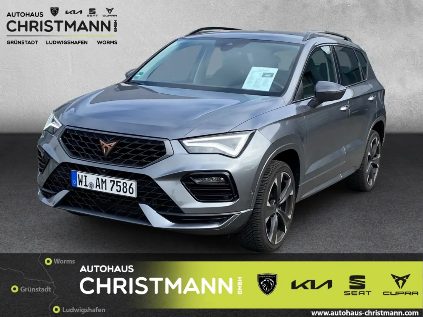 CUPRA Ateca Basis AHK-klappbar Navi Digitales Cockpit 360 Kame Grau - 1